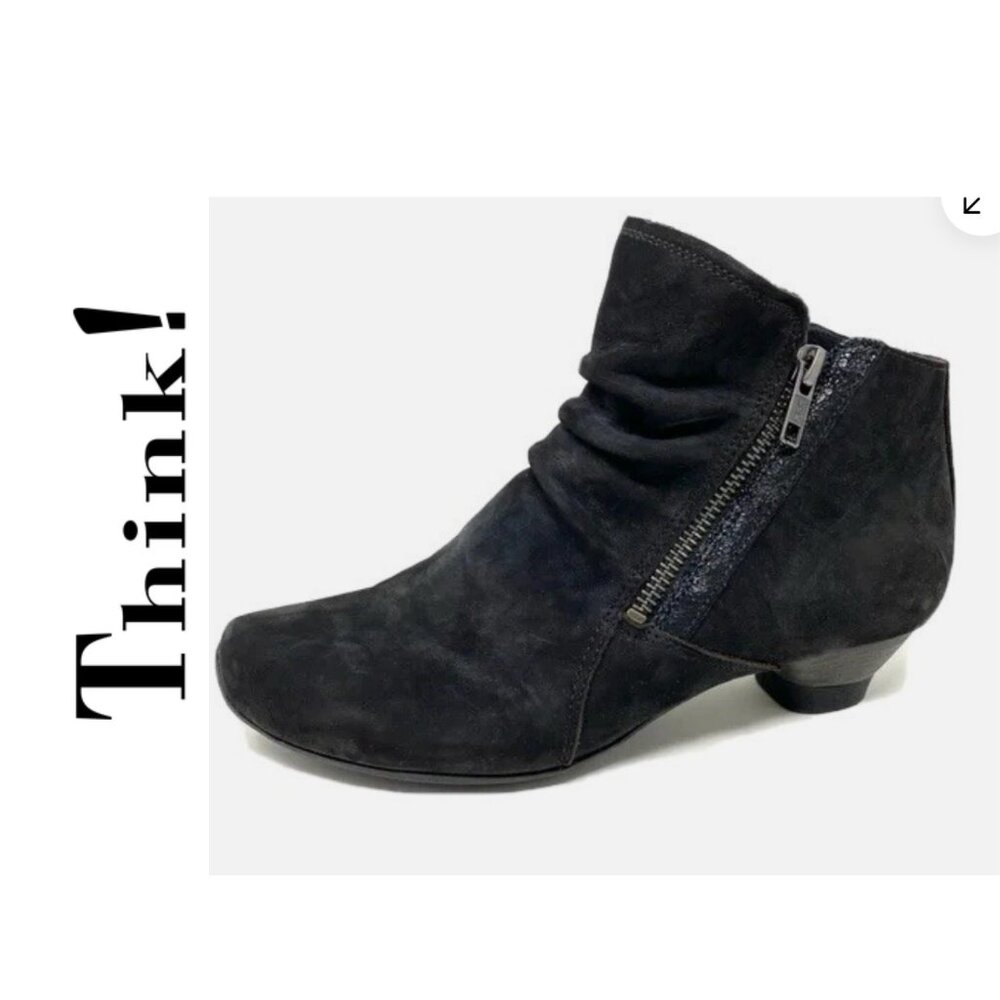 NIB Think! Aida Ankle Bootie - Gorgeous moto-chic! Hard to Find!!